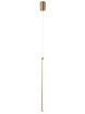 Immagine di Sospensione Led Bacchetta Ottone 60 cm Luce Laterale Per Camera Da Letto Taboo Smarter
