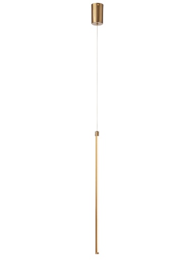 Immagine di Sospensione Led Bacchetta Ottone 60 cm Luce Laterale Per Camera Da Letto Taboo Smarter