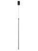 Immagine di Lampadario Led Luce Laterale Bacchetta Nera 80 cm Per Camera Da Letto Taboo Smarter
