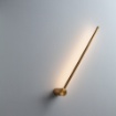 Immagine di Applique Led 9w Bacchetta Ottone Sottile 65 cm Per Comodino Taboo Smarter