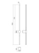 Immagine di Applique Bacchetta Ottone Sottile Led 11w Per Camera Da Letto Taboo 103 cm Smarter