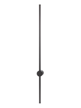 Immagine di Applique Bacchetta Nera Sottile Led 11w Taboo 103 cm Per Camera Da Letto Smarter