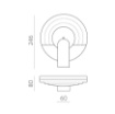 Immagine di Applique Antracite Disco Led per Esterno Energia Solare Gloss IP65 ACB 
