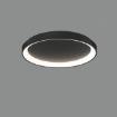 Immagine di Lampada Rotonda da Soffitto Grace Nero Led CCT 40w Ø48 cm ACB