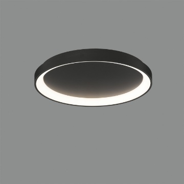 Immagine di Lampada Rotonda da Soffitto Grace Nero Led CCT 40w Ø48 cm ACB