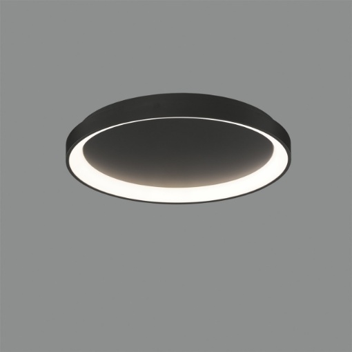 Immagine di Lampada Rotonda da Soffitto Grace Nero Led CCT 40w Ø48 cm ACB