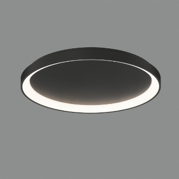 Immagine di Plafoniera Nera Moderna Grace Led Regolabile CCT 2700K/3000K Ø58 cm ACB