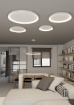 Immagine di Plafoniera Rotonda Bianca Grace Led 80w Regolabile CCT 2700K/3000K Ø78 cm ACB