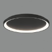 Immagine di Grande Plafoniera Rotonda Grace Nera 78cm Led CCT 77w ACB