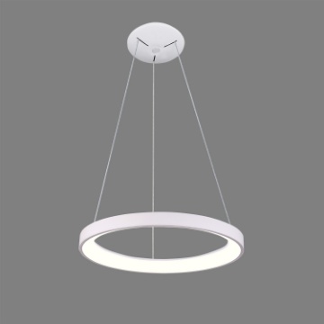 Immagine di Sospensione Anello Bianco Grace Led 50w CCT 2700K/3000K Ø58 cm ACB 
