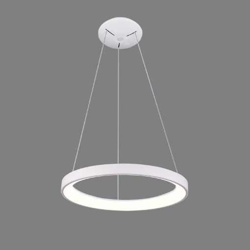 Immagine di Sospensione Anello Bianco Grace Led 50w CCT 2700K/3000K Ø58 cm ACB 