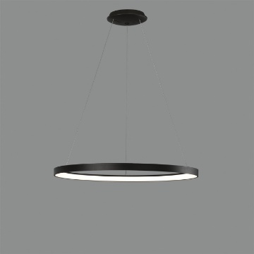 Immagine di Sospensione Grace Anello Nero Led 50w CCT 2700/3000K Ø58 cm ACB 