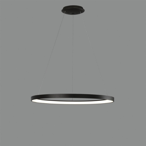 Immagine di Sospensione Grace Anello Nero Led 50w CCT 2700/3000K Ø58 cm ACB 