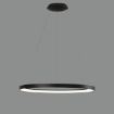 Immagine di Lampadario Moderno Anello Nero 78cm Led CCT Grace ACB
