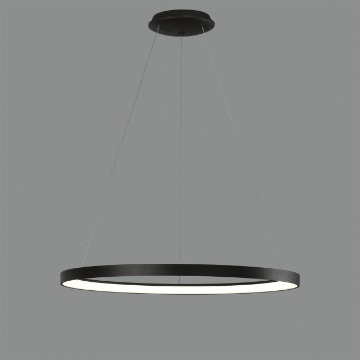 Immagine di Lampadario Moderno Anello Nero 78cm Led CCT Grace ACB