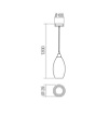 Immagine di Sospensione Moderna Vetro Fume 12 cm Tanner Per Penisola Cucina Smarter