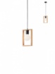 Immagine di Sospensione Singola Cornice Legno Naturale Metallo Nero Timber Smarter