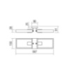 Immagine di Plafoniera Legno Naturale 2 Luci Portalampade Metallo Nero Timber Smarter 