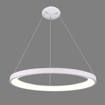 Immagine di Grande Lampadario Anello Bianco 98cm Grace Led 89w CCT ACB