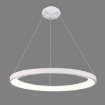 Immagine di Grande Sospensione Anello Bianco Grace  Led 100w CCT Ø98 cm ACB