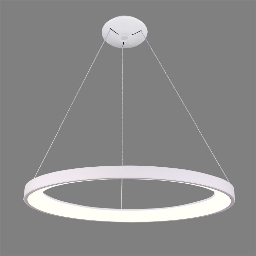 Immagine di Grande Sospensione Anello Bianco Grace  Led 100w CCT Ø98 cm ACB