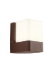 Immagine di Applique Cubo Led Per Esterno Corten Moderno 3000k IP44 Tok Smarter