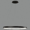 Immagine di Lampadario Grande Anello Nero 98cm Grace Led 89w CCT ACB
