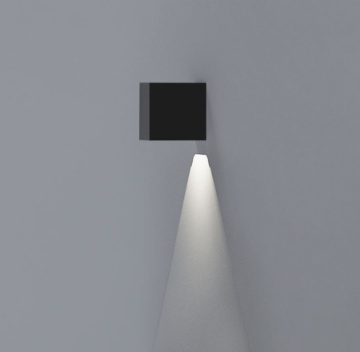 Immagine di Applique Led Esterno Cubo Antracite Hamal IP65 ACB