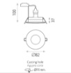 Immagine di Faretto da Incasso Tondo Per Bagno Hera Nichel 82mm GU10 IP54 ACB