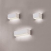 Immagine di Piccola Applique Icon Rettangolo Bianco Doppia Emissione Led 8,5w CCT 2700k/3000k L12 cm ACB