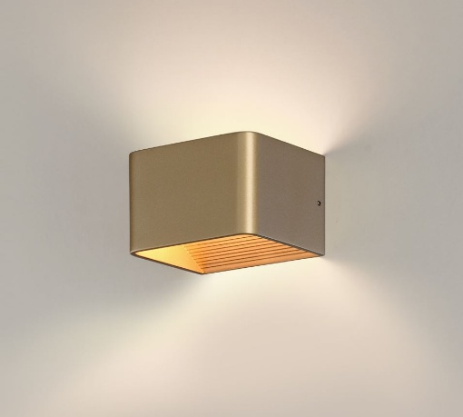 Immagine di Piccola Applique Icon Oro Doppia Emissione Led 8,5w CCT 2700k/3000k L12 cm ACB