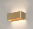 Immagine di Applique Squadrata Oro 20cm Doppia Emissione Led CCT Icon ACB