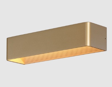 Immagine di Applique Rettangolare 37cm Icon Oro Biemissione Led CCT 21w ACB