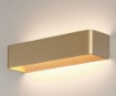 Immagine di Applique Rettangolare 37cm Icon Oro Biemissione Led CCT 21w ACB