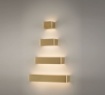 Immagine di Applique Rettangolare 37cm Icon Oro Biemissione Led CCT 21w ACB