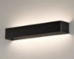 Immagine di Applique Rettangolare 53cm Nera Icon Doppia Emissione Led 32w CC ACB