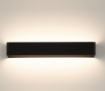 Immagine di Applique Rettangolare 53cm Nera Icon Doppia Emissione Led 32w CC ACB