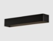 Immagine di Applique Rettangolare 53cm Nera Icon Doppia Emissione Led 32w CC ACB