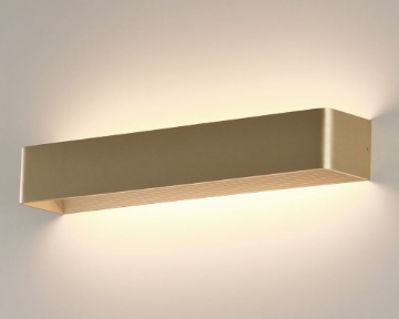 Immagine di Applique Biemissione Rettangolo Oro Icon 53cm Led CCT 32w ACB
