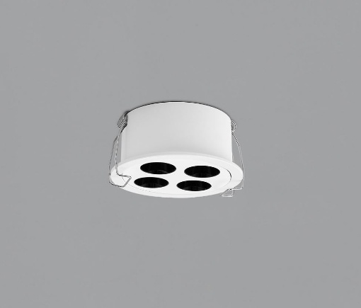 Immagine di Faretto Bianco da Incasso Rotondo Invisible Led 9w Ø8,5 cm ACB