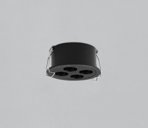 Immagine di Faretto Rotondo Nero da Incasso Invisible Led 9w Ø8,5 cm ACB