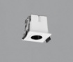 Immagine di Mini Faretto Bianco Quadrato 45mm da Incasso Invisible Led 3w 3000k ACB