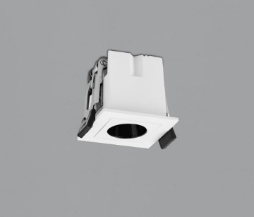 Immagine di Mini Faretto Bianco Quadrato 45mm da Incasso Invisible Led 3w 3000k ACB