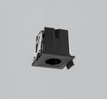 Immagine di Mini Faretto Quadrato Nero 45mm da Incasso Invisible Led 3w 3000k ACB