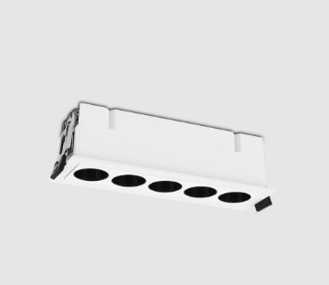 Immagine di Faretto Da Incasso Cestello Bianco 5 Luci Led 3000k 12w Ottica 36 Invisible ACB