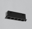 Immagine di Faretto Da Incasso Nero 5 Punti Luce Led 3000k Ottica 36 Invisible ACB
