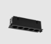 Immagine di Faretto Nero Rettangolare da Incasso Invisible Led 12w ACB 