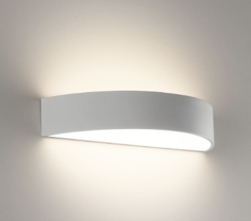 Immagine di Applique Isia Mezzaluna Bianca Doppia Emissione Led CCT 3000k 4000k ACB