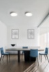 Immagine di Plafoniera Moderna Rotonda Led 30w CCT Isia Bianco 40 cm ACB