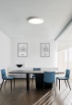 Immagine di Plafoniera Bianca Moderna Cerchio Led 55w CCT Isia 60 cm ACB